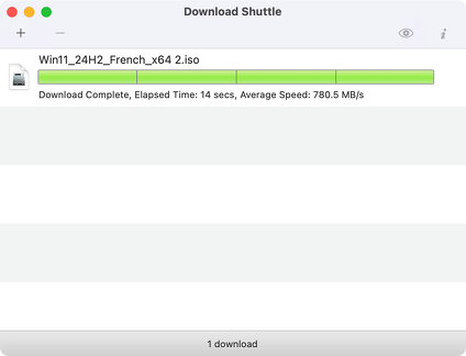 Download Shuttle average 780Mo:s