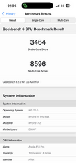 Geekbench iPhone 16 Pro Max iOS 26.0
