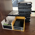Disques durs et SSD boites modélisées et imprimées en 3D