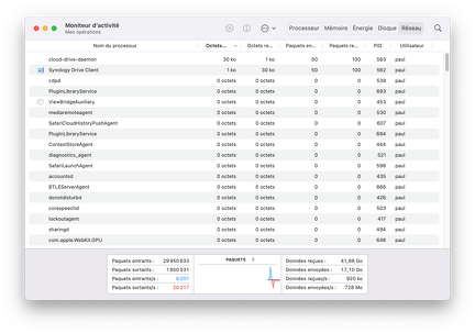 728Mo:s écriture entre Mac Studio et Synology DS1621+