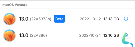 macOS Ventura dispo Mist