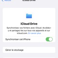 ICloud Drive activé iOS 16.4.1 (a)