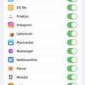 Apps activées iCloud iOS 16.4.1 (a)