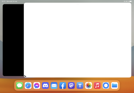 Bug iPadOS 16.5 app blanche