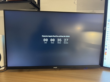 Compte à rebours keynote iPad Pro 2024