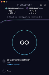 Speedtest Freebox Ultra nuit