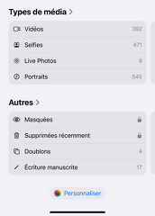 Fonctionnalité Doublons iOS 18