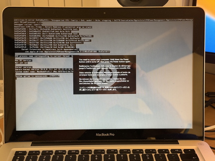 Kernel Panic MacBook Pro 2011 boot sur DVD retail de Snow Leopard