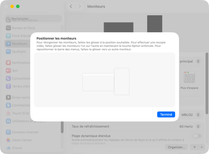 Organisation écran macOS 26.4 beta 1