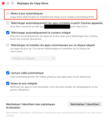Mise à jour d\'app automatique App Store macOS Golden Gate