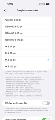 Poids vidéos iPhone 17 Pro Max