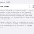 Poids vidéos en ProRes