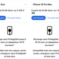 MagSafe iPhone Duo et 18 Pro Max
